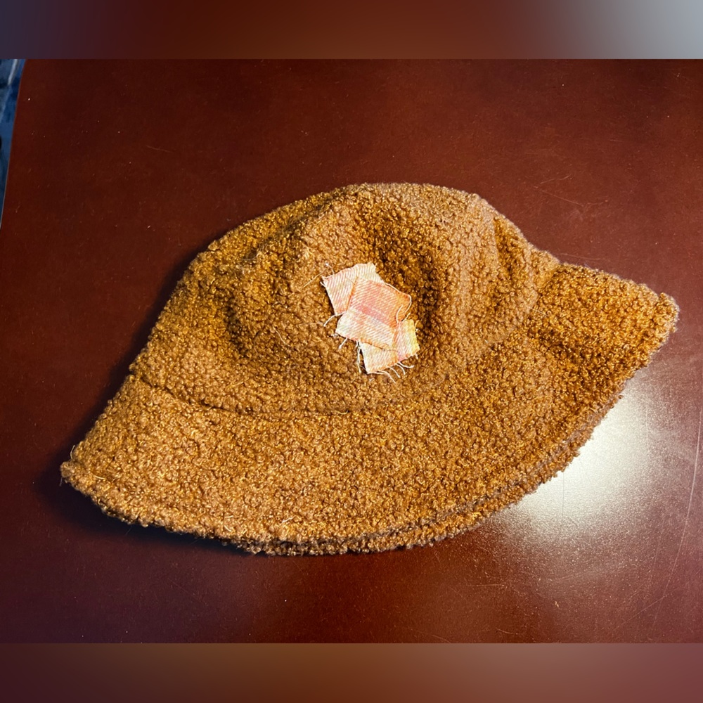So ‘dorable brown fuzzy Bucket Hat